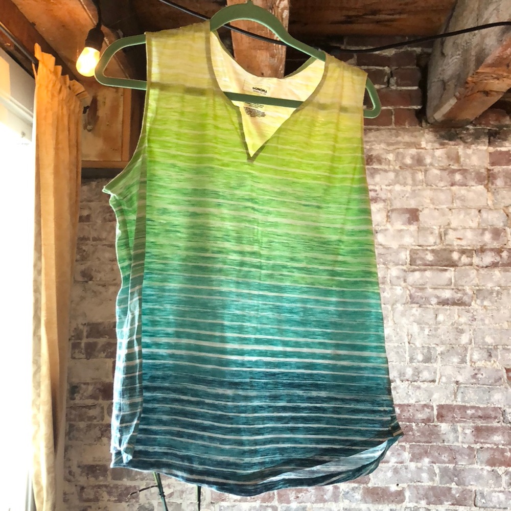 Ombré Striped Tank Top